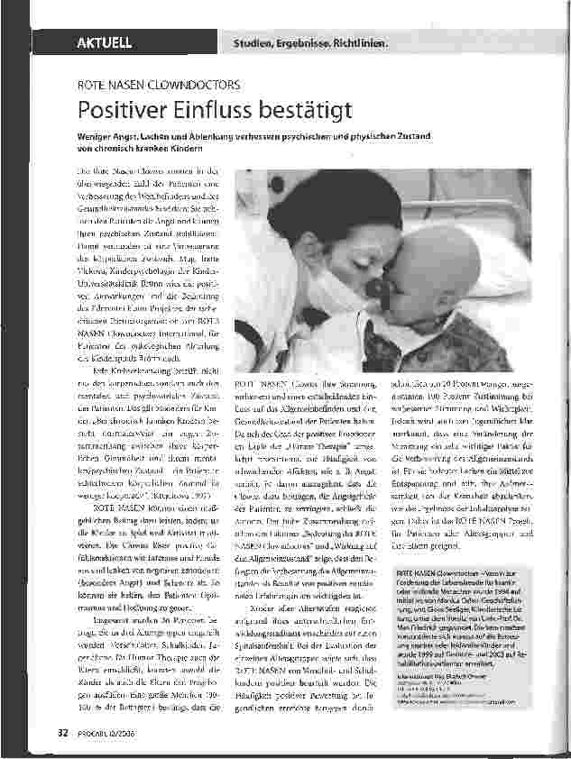 Vorschauseite 1: Positiver Einfluss bestätigt