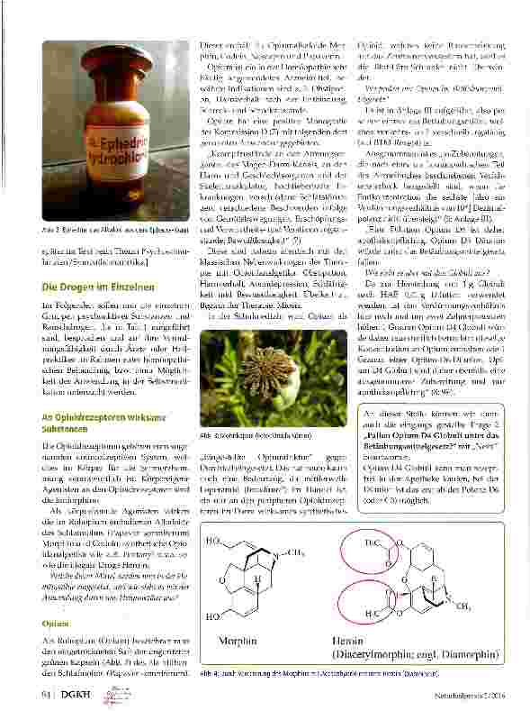Vorschauseite 4: Drogen in der Homöopathie Zwischen Materia me und Betäubungsmittelgesetz-Teil 1