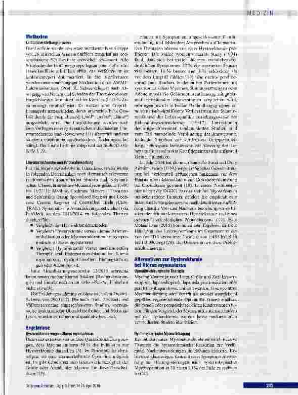 Vorschauseite 2: Hysterektomie bei benignen Erkrankungen der Gebärmutter