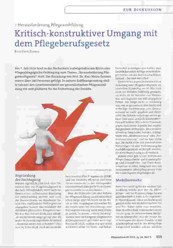 Vorschauseite 1: Kritisch-konstruktiver Umgang mit dem Pflegeberufsgesetz