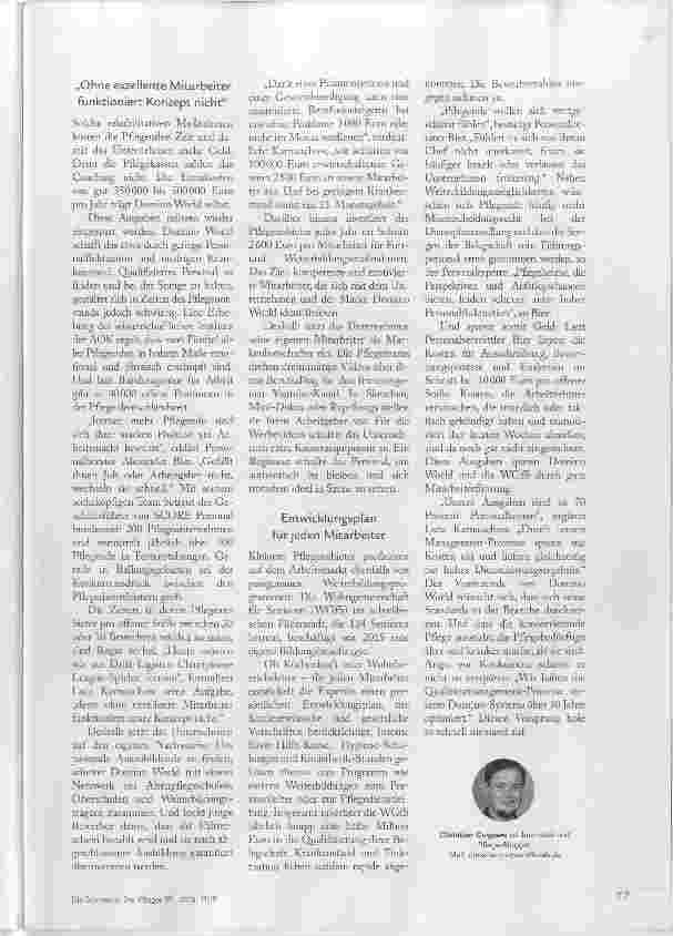 Vorschauseite 3: Wie gute Pflege weniger kostet