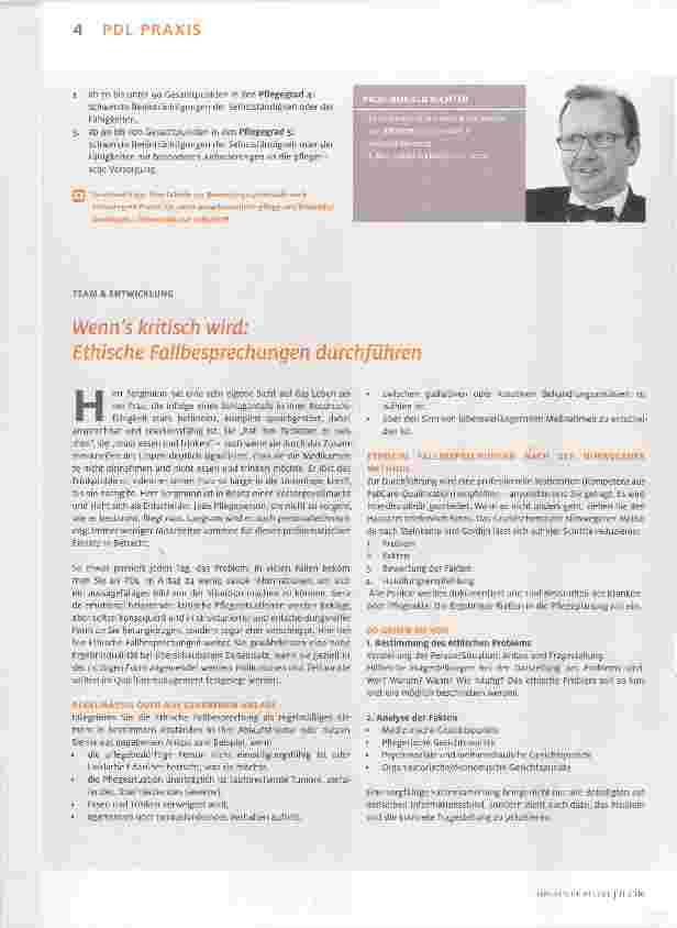 Vorschauseite 1: Wenn es kritisch wird: Ethische Fallbesprechungen durchführen