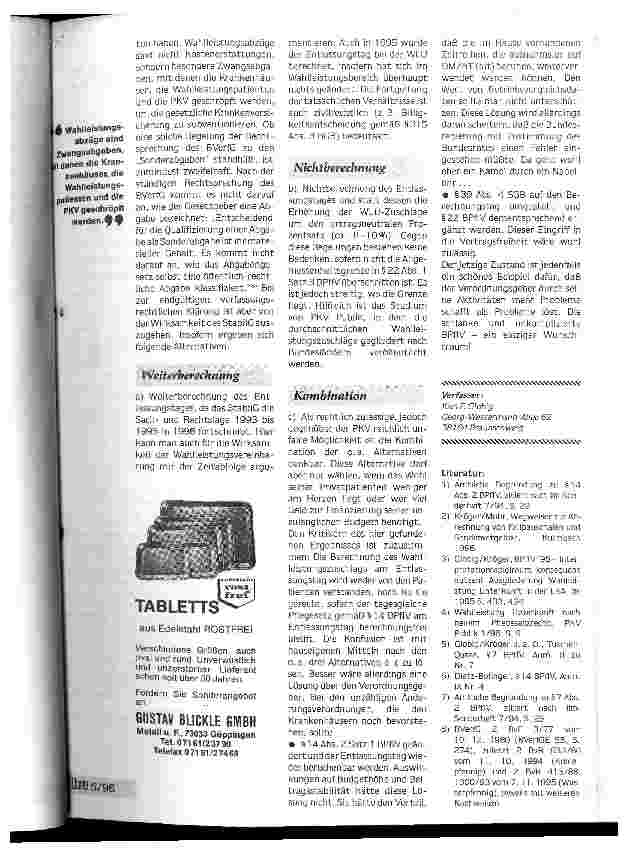 Vorschauseite 4: Konfusion komplett - Berechnung des Entlassungstages bei Wahlleistung Unterkunft? Bundespflegesatzverordnung schafft mehr Probleme, als sie löst