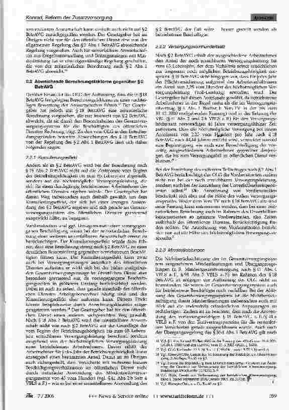 Vorschauseite 4: Reform der Zusatzversorgung - Streit um die Startgutschriften für rentenferne Jahrgänge