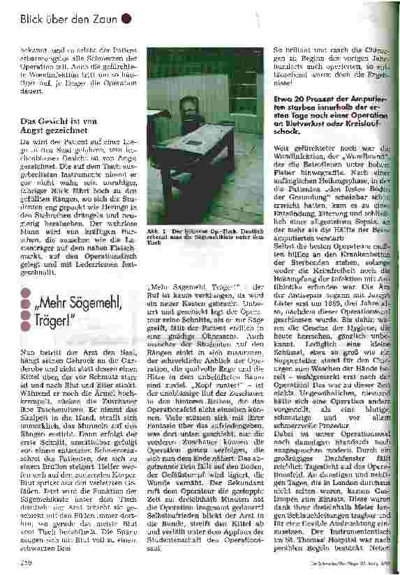 Vorschauseite 2: Skalpell und Sägemehl