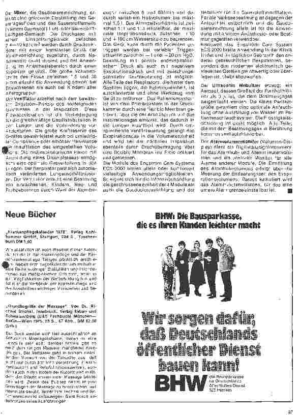 Vorschauseite 6: Aktuelle Themen aus Intensivmedizin und Anästhesiologie Die künstliche Beatmung (Fortsetzung)
