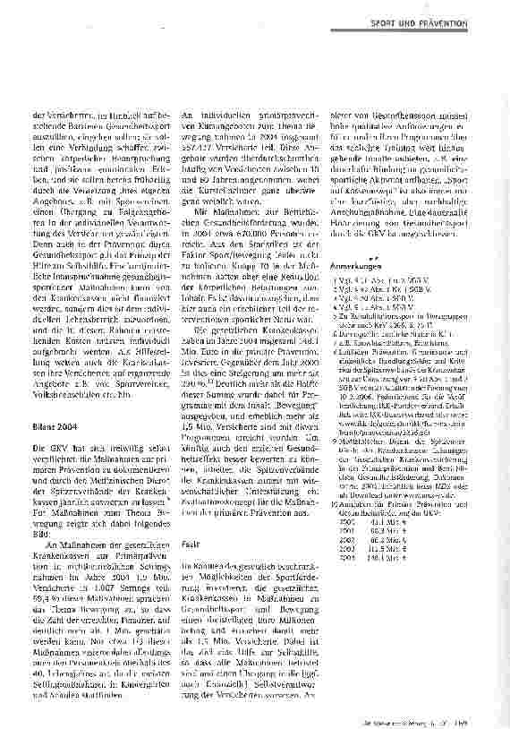 Vorschauseite 3: Sport auf Kassenrezept?