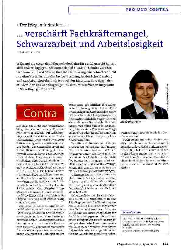Vorschauseite 1: ... verschärft Fachkräftemangel, Schwarzarbeit und Arbeitslosigkeit