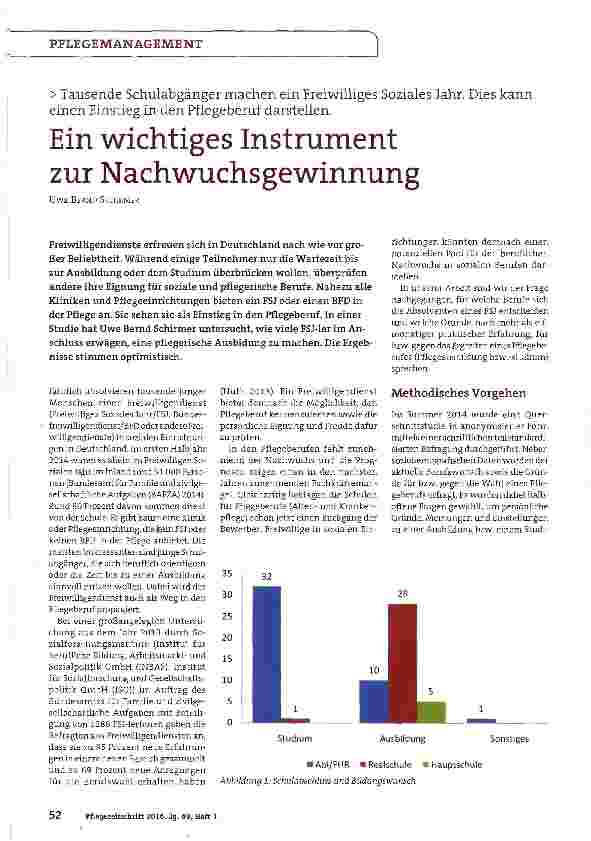 Vorschauseite 1: Ein wichtiges Instrument zur Nachwuchsgewinnung