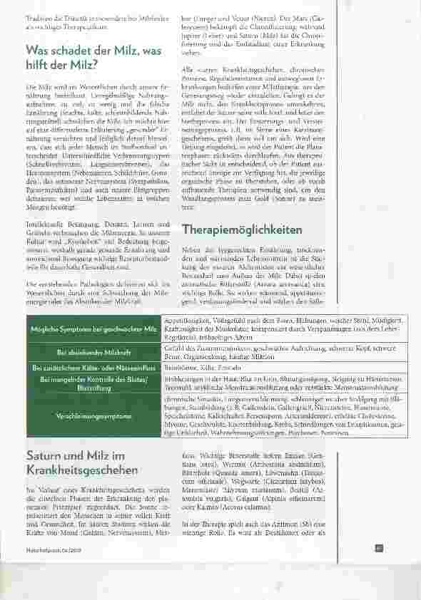Vorschauseite 2: Die ganzheitliche Betrachtung der Milz