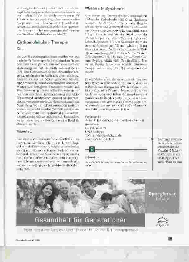 Vorschauseite 4: Neue Studien zu komplementärmedizinischen Maßnahmen