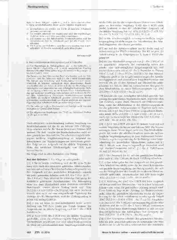 Vorschauseite 2: Mindestlohn Vergütung von Bereitschaftszeiten