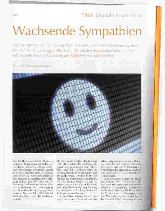 Vorschauseite 1: Wachsende Sympathien