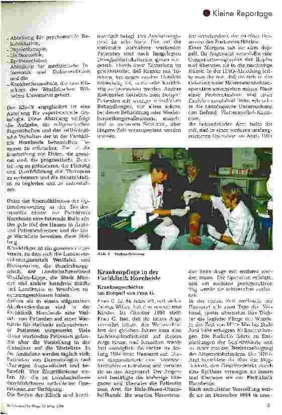 Vorschauseite 3: Die Fachklinik Hornheide Eine Spezialklinik für Behandlung und Pflege von Patienten mit Tumoren, Tuberkulose und Wiederherstellung an Gesicht und Haut