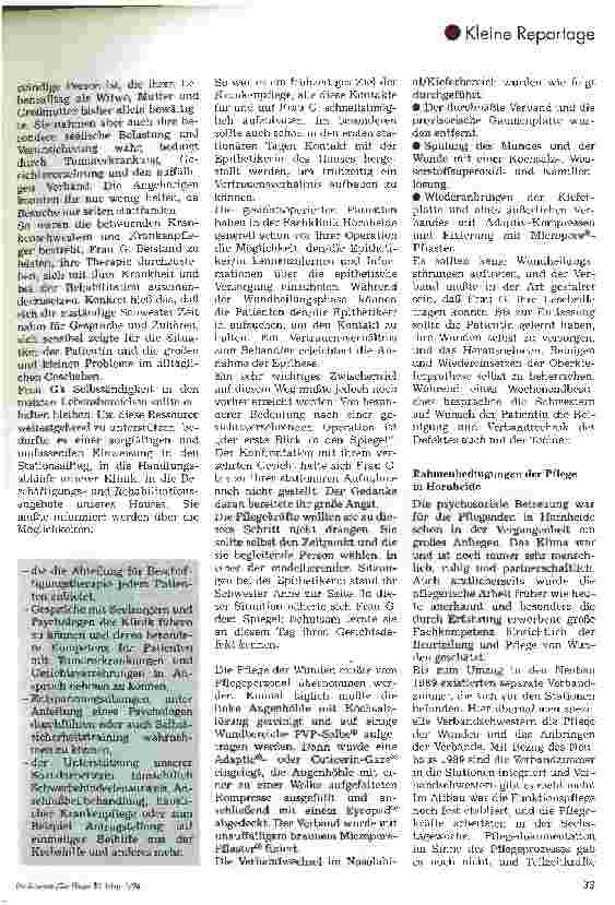 Vorschauseite 5: Die Fachklinik Hornheide Eine Spezialklinik für Behandlung und Pflege von Patienten mit Tumoren, Tuberkulose und Wiederherstellung an Gesicht und Haut