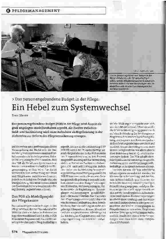 Vorschauseite 1: Ein Hebel zum Systemwechsel