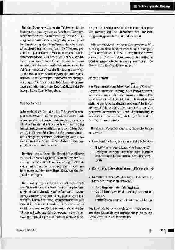 Vorschauseite 4: Betriebliches Eingliederungsmanagement - Der Gesetzgeber als Personalmanager?