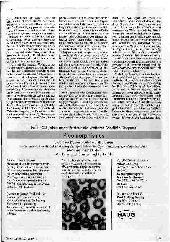 Vorschauseite 3: Wann ist der Mensch tot? Das Kriterium des Hirntods in der Transplantationsgesetzgebung