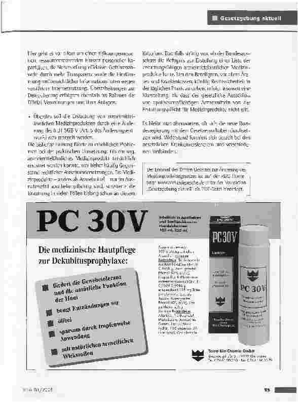 Vorschauseite 3: Entwurf eines Dritten Gesetzes zur Änderung des Medizinproduktegesetzes (3, MPG-ÄndG)