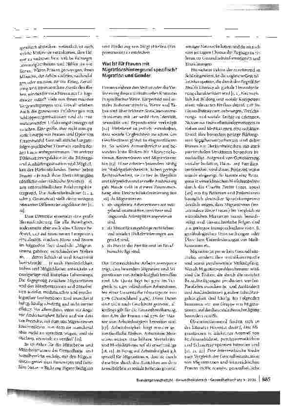 Vorschauseite 2: Migrantinnen im Gesundheitssystem