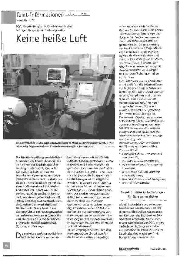Vorschauseite 1: Keine heiße Luft