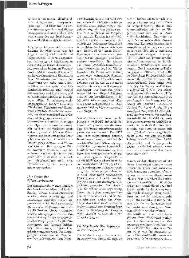 Vorschauseite 2: Versorgen, trösten, heilen: Dennoch werden Pflegeberufe unterschätzt