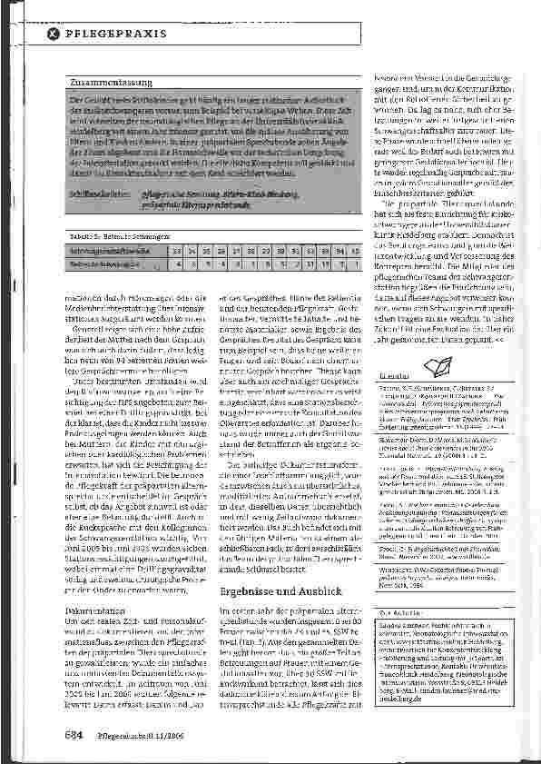 Vorschauseite 4: Erfahrungsbericht über ein Projekt an der Universitätsfrauenklinik Heidelberg: Ein Jahr präpartale Elternsprechstunde