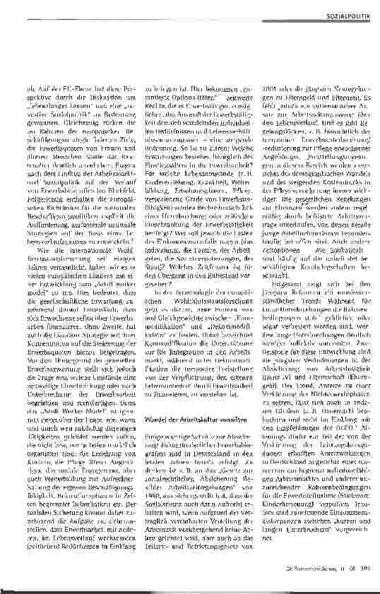 Vorschauseite 2: Soziale Sicherung bei veränderten Erwerbsbiografien