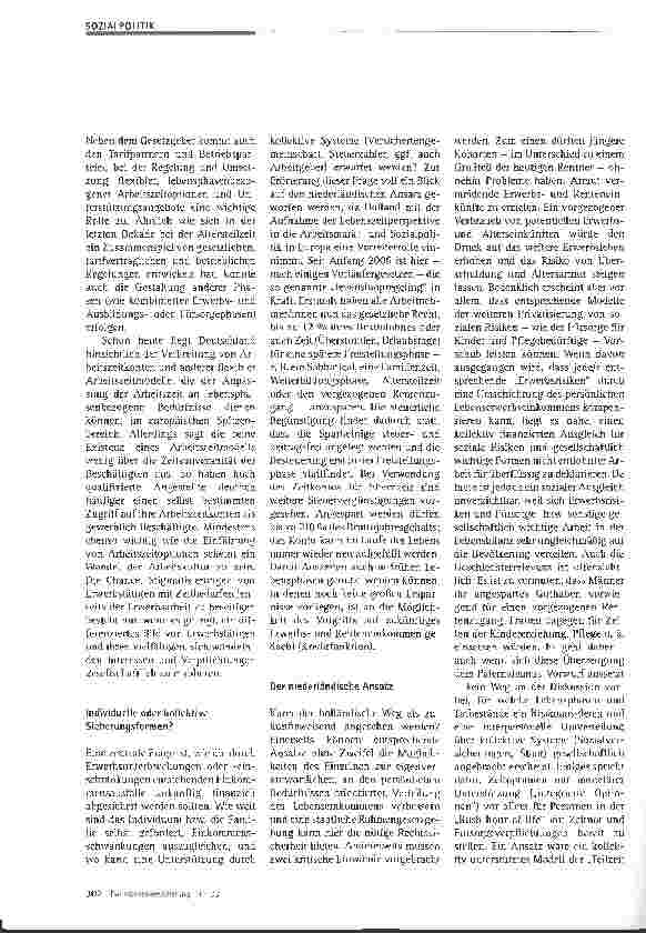 Vorschauseite 3: Soziale Sicherung bei veränderten Erwerbsbiografien