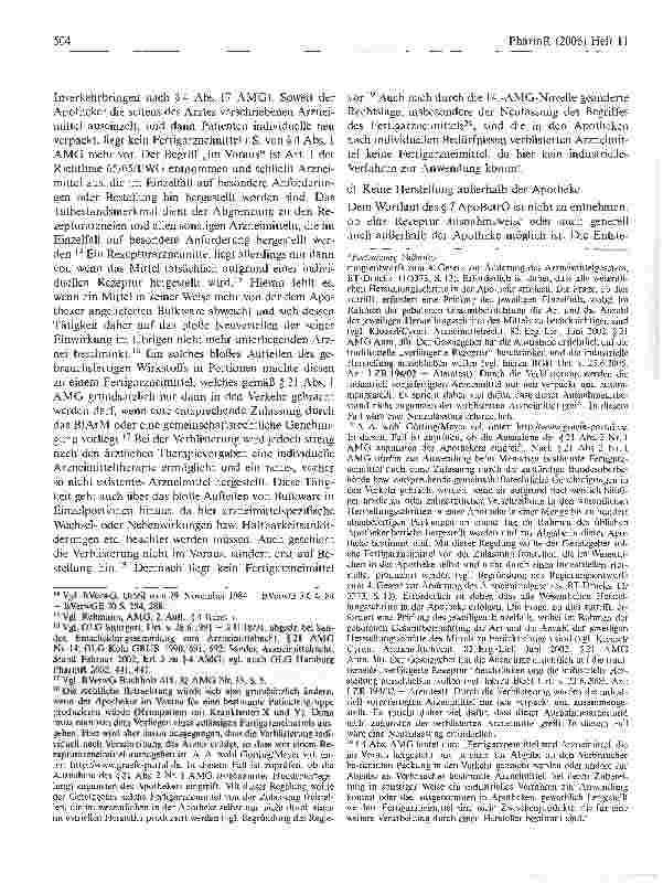 Vorschauseite 4: Zur Verblisterung von Arzneimittel