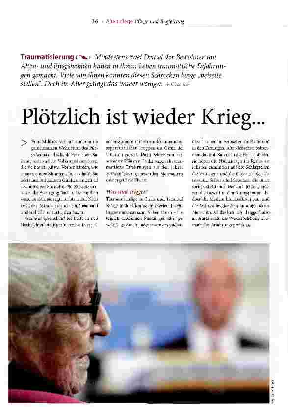 Vorschauseite 1: Plötzlich ist wieder Krieg...