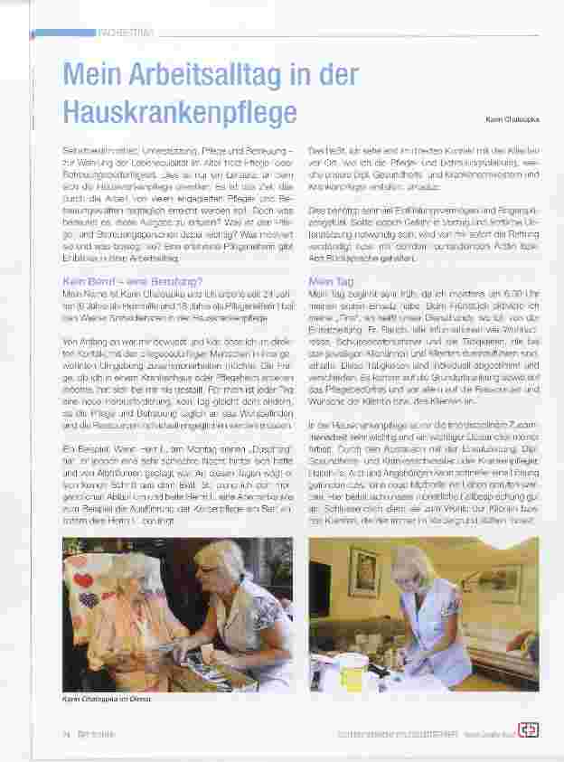 Vorschauseite 1: Mein Arbeitsalltag in der Hauskrankenpflege