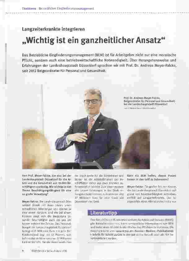 Vorschauseite 1: Wichtig ist ein ganzheitlicher Ansatz