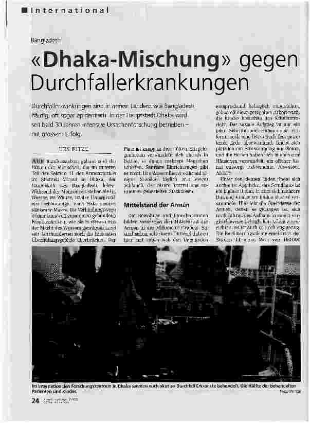 Vorschauseite 1: BangladeshDhaka-Mischung gegen Durchfallerkrankungen