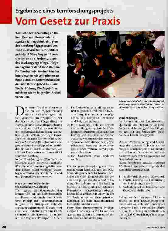 Vorschauseite 1: Ergebnisse eines LernforschungsprojektsVom Gesetz zur Praxis