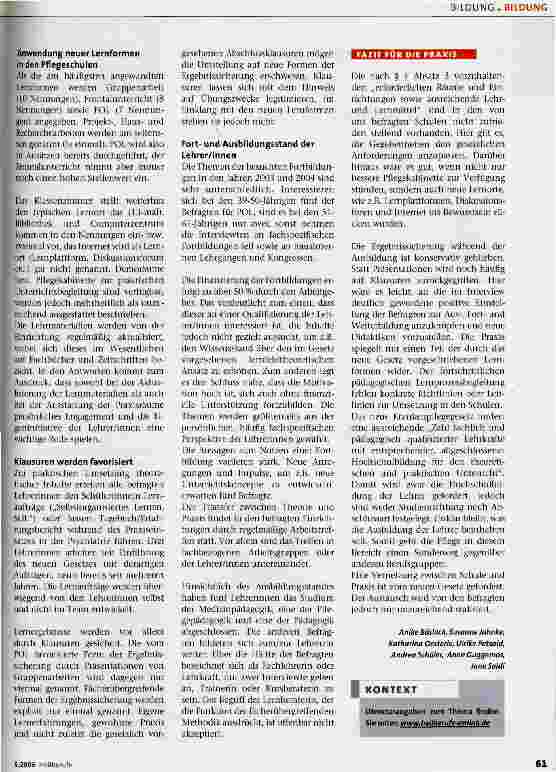 Vorschauseite 2: Ergebnisse eines LernforschungsprojektsVom Gesetz zur Praxis