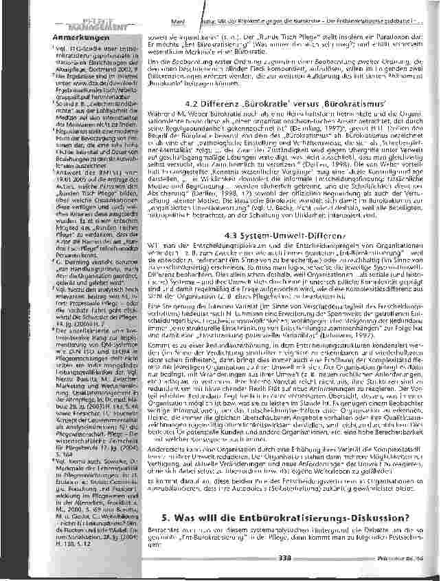 Vorschauseite 5: Mit der Bürokratie gegen die BürokratieDie Entbürokratisierungsdebatte in der Altenpflegeaus der Perspektive der neueren Systemtheorienach Niklas Luhmann