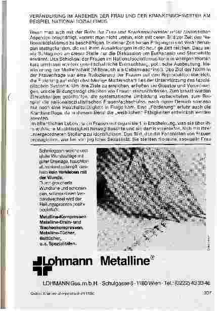 Vorschauseite 4: Emanzipation von der Frauen-Rolle- Voraussetzung zur Berufsrollen- Emanzipation der Krankenschwester 1. Teil Bild der Frau