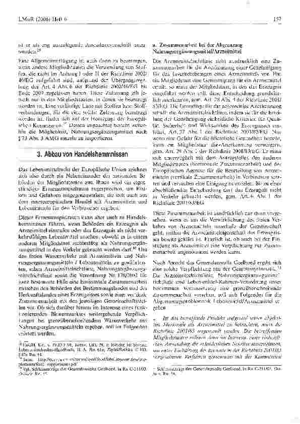 Vorschauseite 5: Zusammenarbeit nationaler Behörden und Gemeinschaftsstellen bei grenzüberschreitendem Warenverkehr mit Nahrungsergänzungsmitteln
