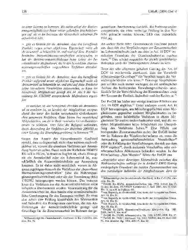 Vorschauseite 6: Zusammenarbeit nationaler Behörden und Gemeinschaftsstellen bei grenzüberschreitendem Warenverkehr mit Nahrungsergänzungsmitteln