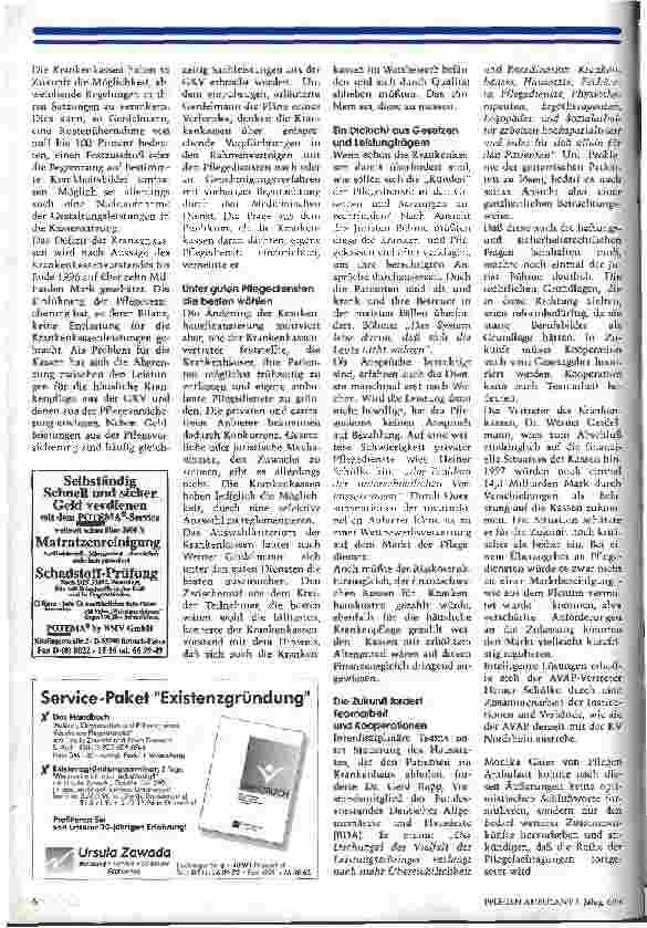 Vorschauseite 4: Nicht nur pflegerisch - auch unternehmerisch reagieren 2. Pflegefachtagung von Pflegen Ambulant und AVAP