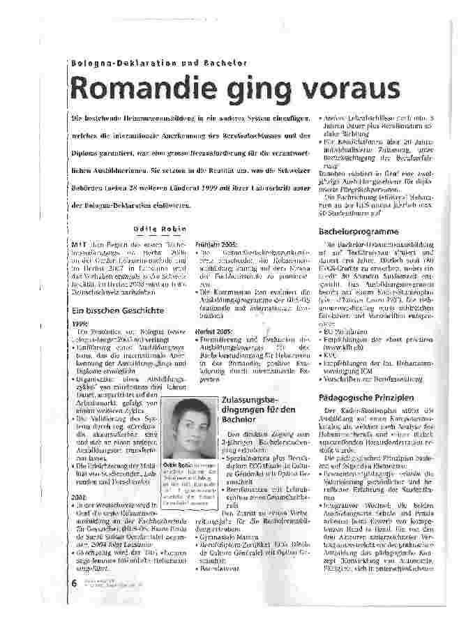 Vorschauseite 1: Romandie ging voraus