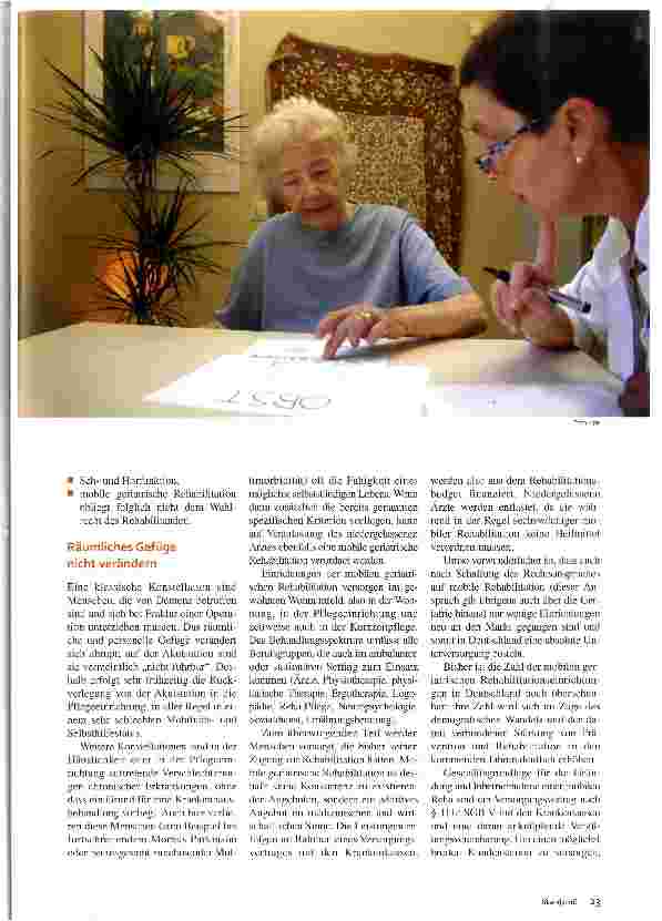Vorschauseite 2: Mobile geriatrische Rehabilitation In den eigenen vier Wänden