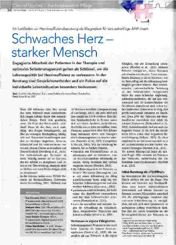 Vorschauseite 1: Schwaches Herz-starker Mensch