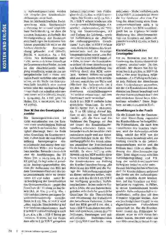 Vorschauseite 3: Die Abrechnungsprüfung -aktuelle Entwicklungen