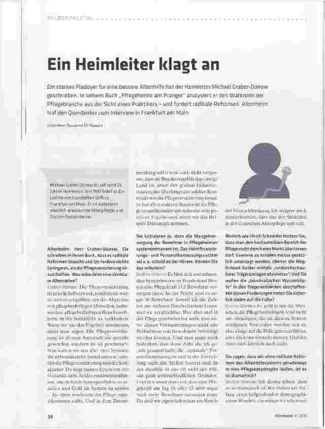 Vorschauseite 1: Ein Heimleiter klagt an