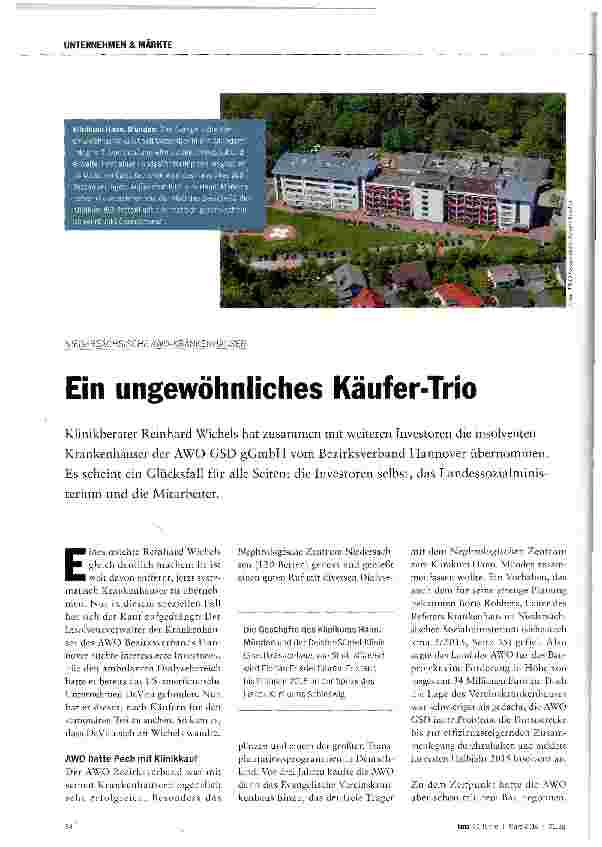 Vorschauseite 1: Ein ungewöhnliches Käufer-Trio