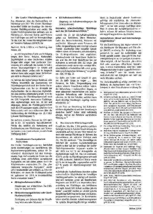 Vorschauseite 3: Rechtliche Betreuung von Flüchtlingen -Besonderheiten und Herausforderungen