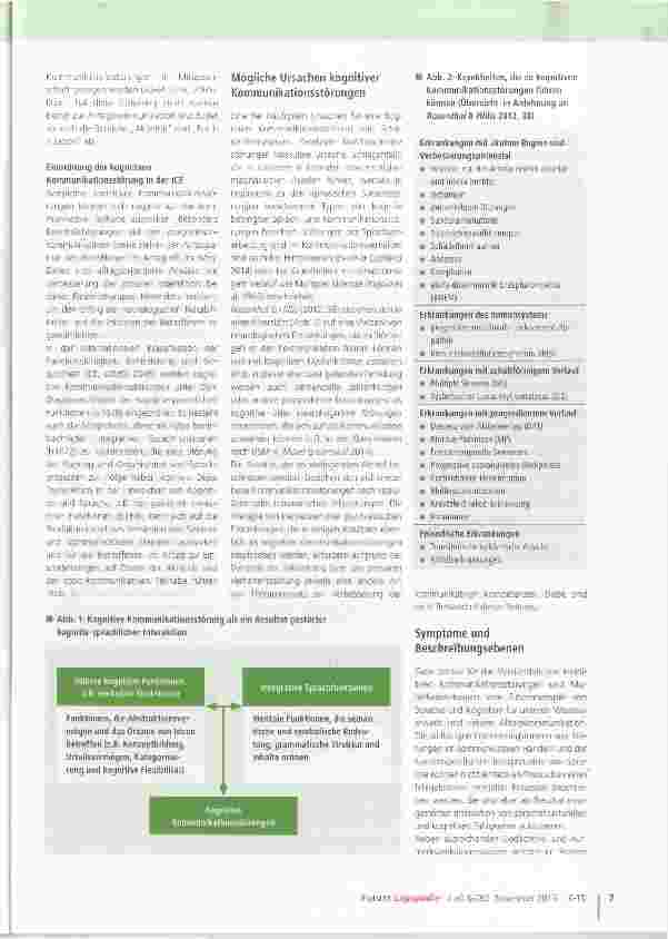 Vorschauseite 2: Kognitive Kommunikationsstörungen