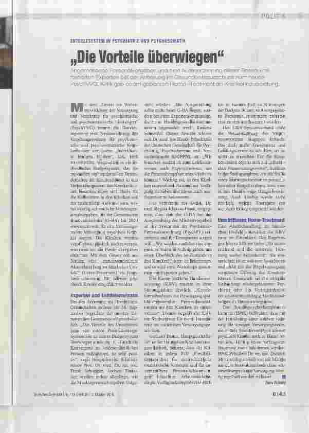 Vorschauseite 1: Die Vorteile überwiegen